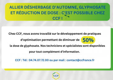 Optimiser le désherbage en diminuant de 50 % la dose de glyphosate c&#039;est possible !