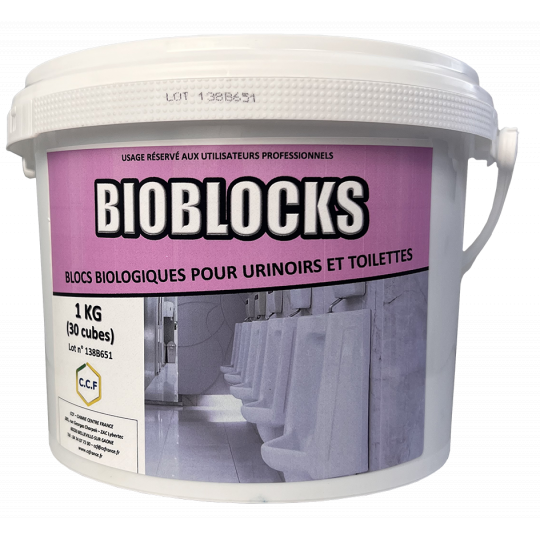 Blocs biologiques pour urinoirs et toilettes