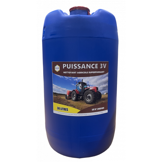 PUISSANCE 3 V - nettoyant agricole surpuissant - 30 L