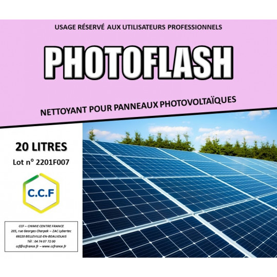 PHOTOFLASH - Nettoyant pour panneaux photovoltaïques